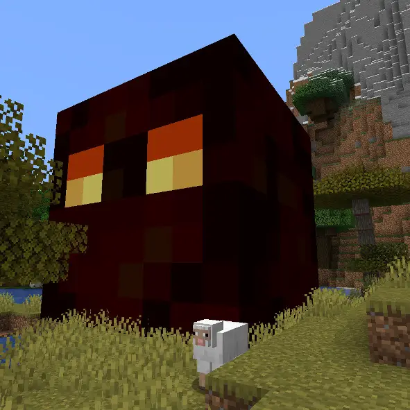 Summoned minecraft mega magma cube