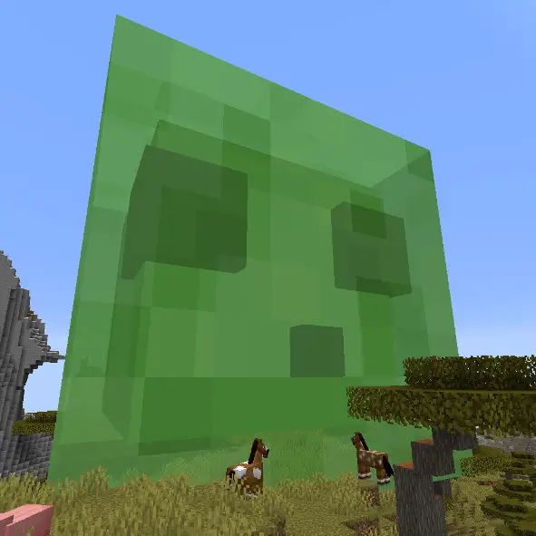 Summoned minecraft mega slime